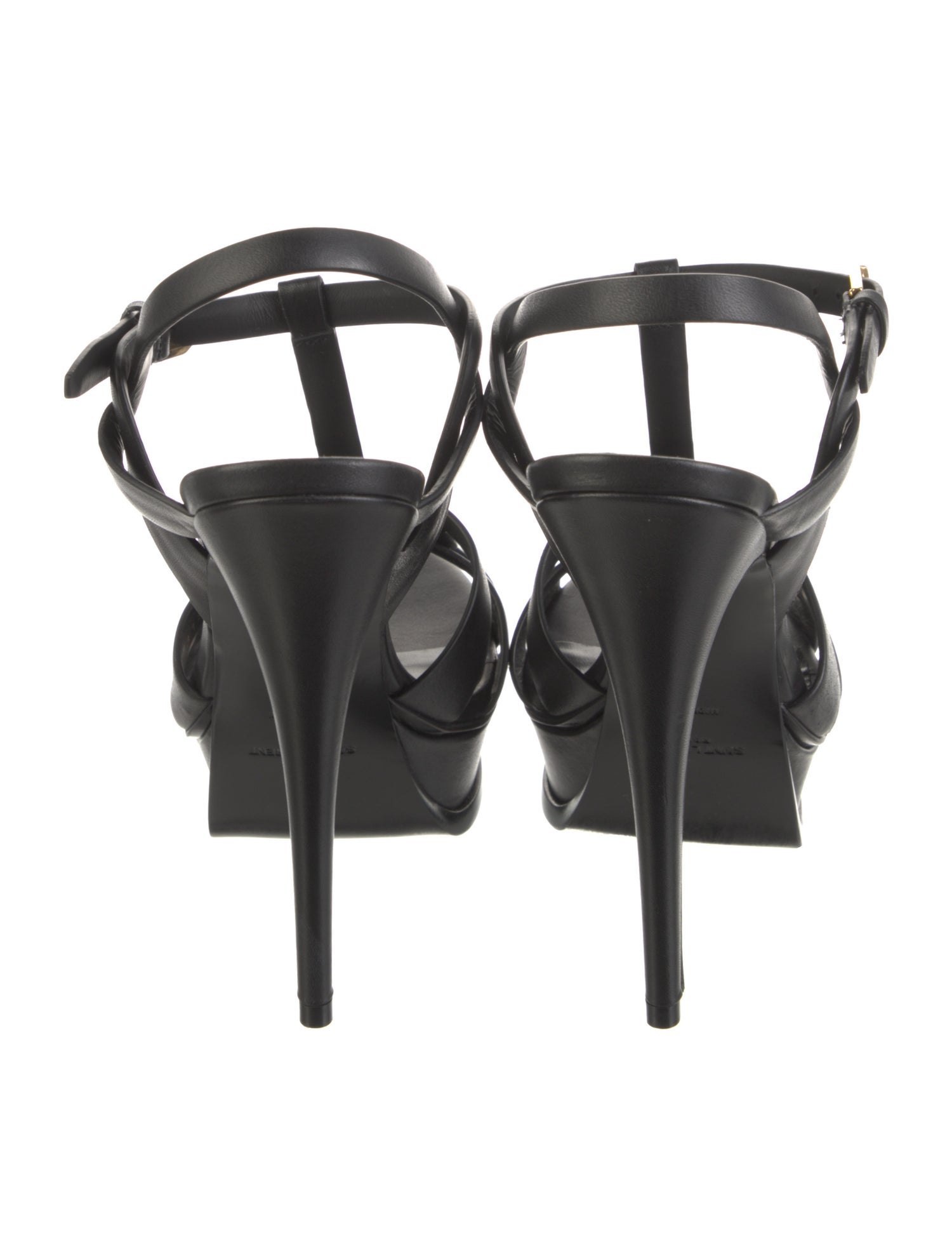Saint Laurent Leather T-Strap Sandals